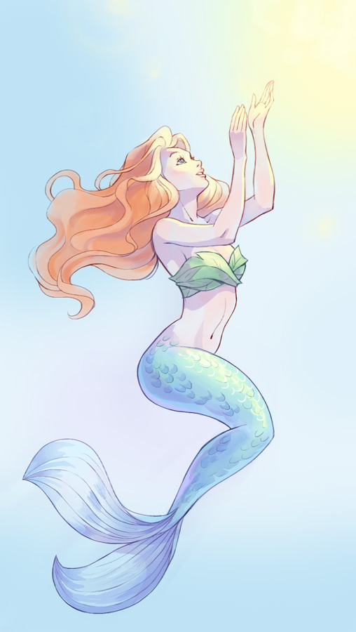 The Little Mermaid Andersen Illustration