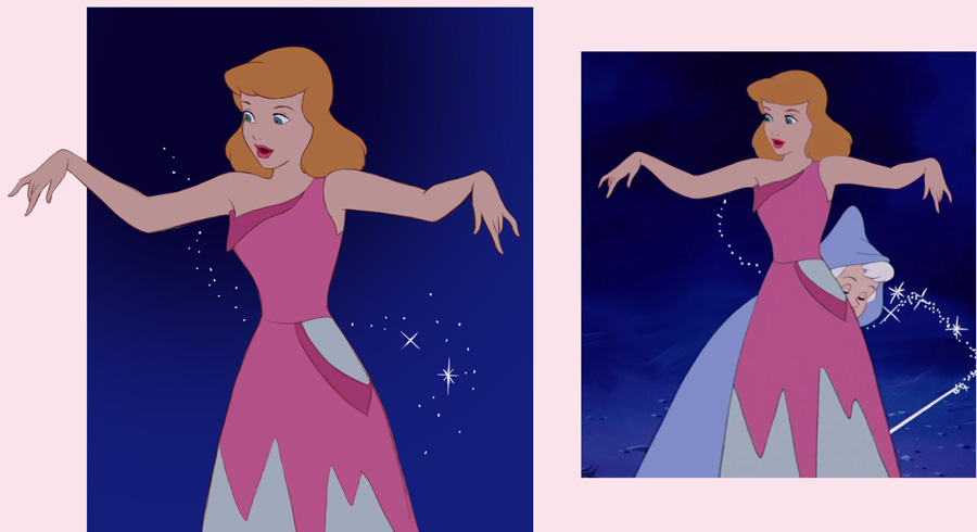 Disney Study: Cinderella pink dress