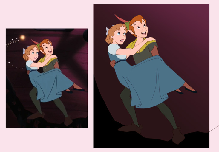 Peter Pan and Wendy Disney Study